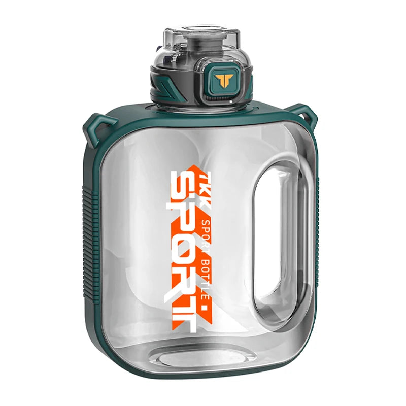TKK 1/1.6/2L Sports Water Bottle TRITAN Large Capacity Creative Cup Heat Resistant Outdoor Adult Travel Kettle Gym Fitness Jugs