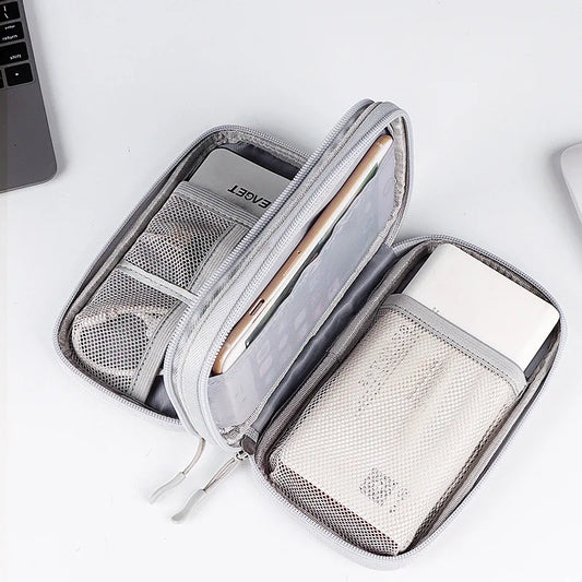 (1pc)Digital Accessory Storage Bag Power Supply Hard Drive Protective Case Power Bank U-disk Headphone Storage Bag