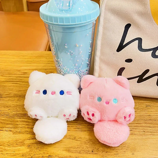 Cute Tuantuan Cat Network Red Key Chain Hanging Doll Doll Wholesale Plush Pendant Small Gift Cartoon Key Chain