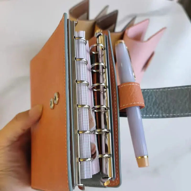 A6/A7/A8 Size Metal Spiral Rings Binder Clip Loose-Leaf Notebook DIY Scrapbook Planner Fill Paper Storage Folder Accessories