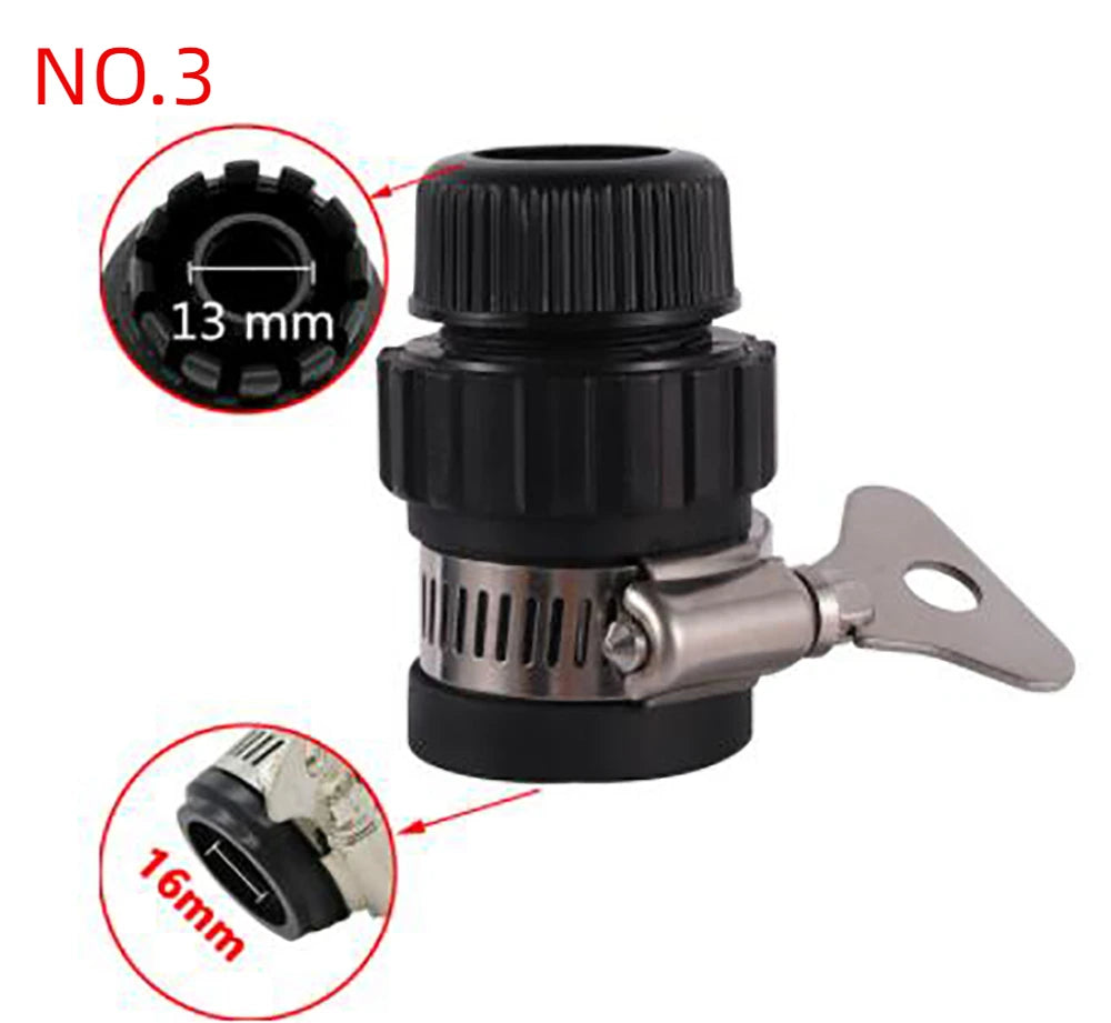 Durable Universal Water Faucet Adapter Plastic Hose Fitting Hose Irrigation Garden Suit For 13-24mm OD Tap
