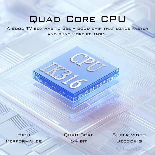 2025 MXQ Pro Smart TV Box Android 12 IK316 4K HD 3D Video Home Theater WIFI6 H.265 Support Watching Sport Matches TV Set Top Box