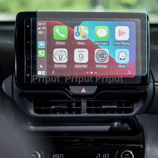 Tempered Glass Screen Protector For Toyota Yaris Cross 2021 2022 9 inch Car infotainment GPS Navigation Display Protector