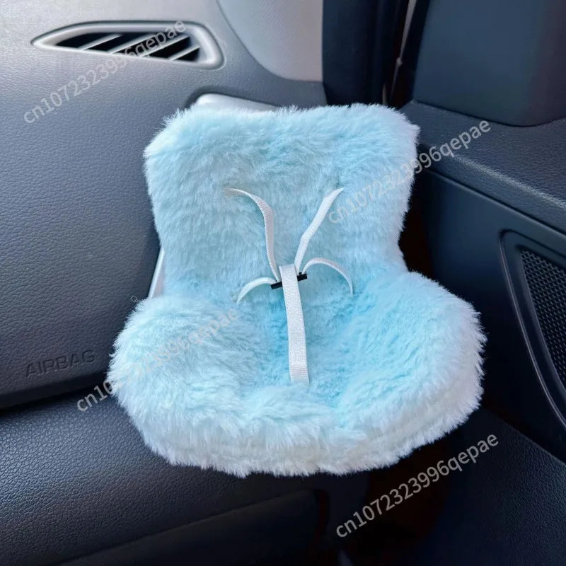 15-17cm Car Doll Seat Labubu Doll Safety Seat Cute Doll Air Outlet Aromatherapy Decoration Car Interior Decoration