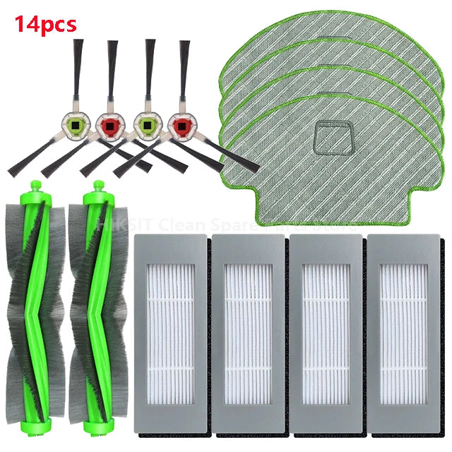 Main Brush Side Brush Hepa Filter Mop Cloth Accessories For iRobot Roomba Combo 111 / 113 R113840 Robot Vacuum Cleaner Parts