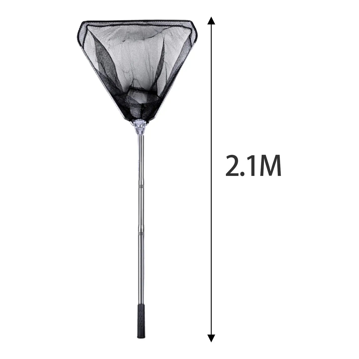 Portable Folding Fishing Landing Net Accessories Practical Stainless Steel Rod