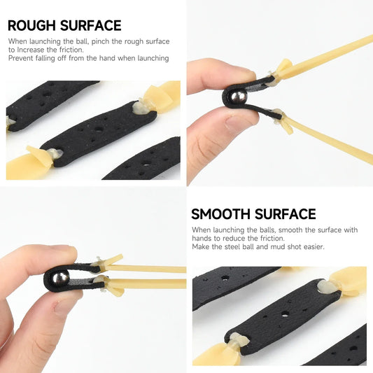 Slingshot Rubber Band 1.5/2.0mm High Quickly 1-5PCS Hunting Powerful Flat Elasticity Outdoor Catapult Shooting Accessories