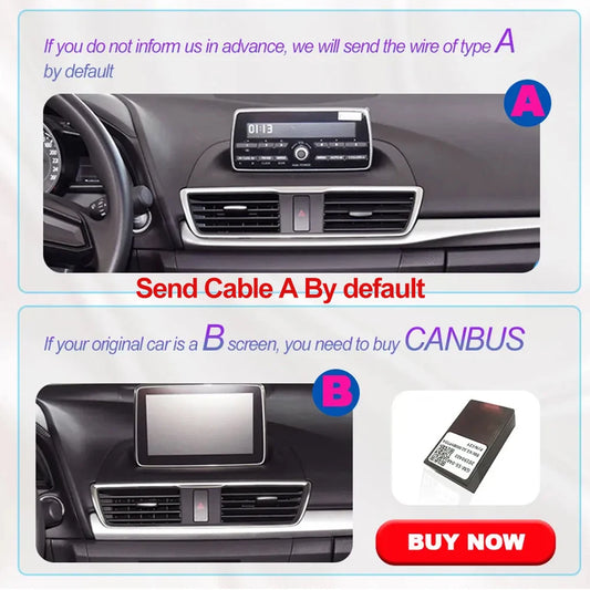 12.3 For Mazda 3 Mazda3 3 Axela BM 2013 - 2019 Android 14 QLED Screen GPS Car Radio Video Player Multimedia Navigation Carplay