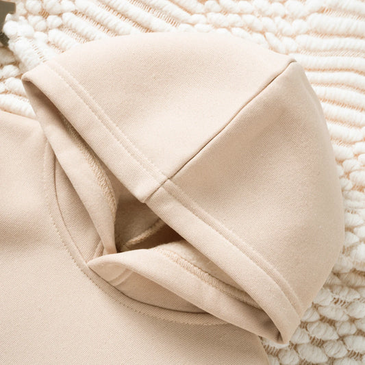 Winter Children's Suit 0-6Y Unisex Hooded Sweatshirt Solid Color Boys and Girls Casual Clothes Comfortable and Soft