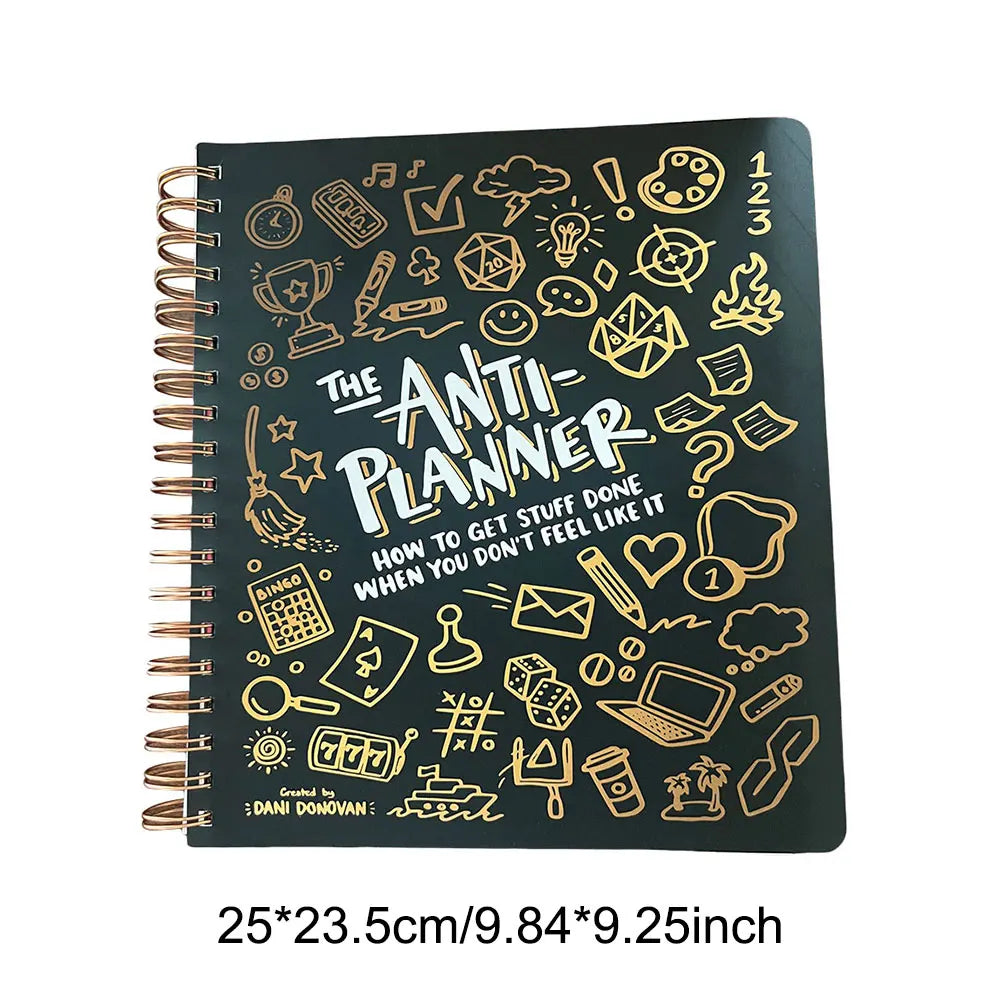Anti-Planner Tag Book 2024 How To Get Sht Done When You Don't Feel Like It School Office Stationery ADHD Planner for Adults