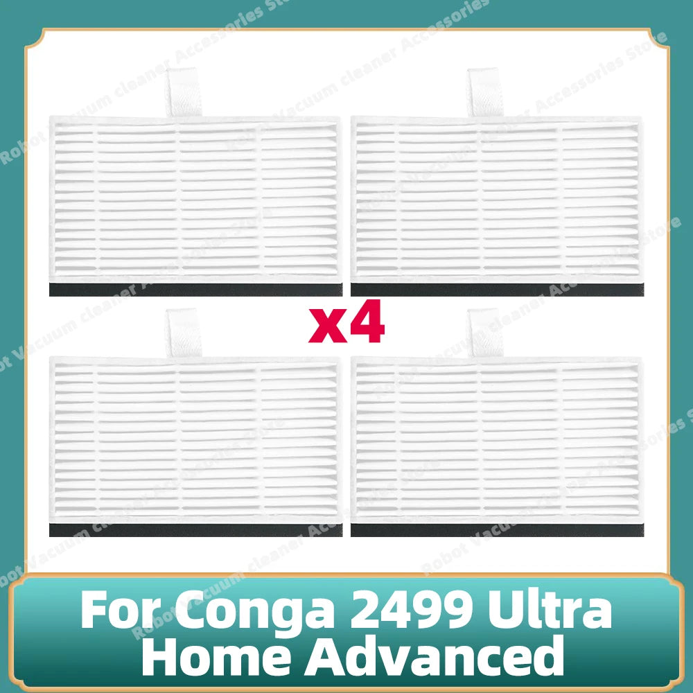 Fit For Conga 2499 Ultra Home Advanced Titanium / Atvel SmartGyro R80 Base Main Side Brush Filter Mop Cloth Dust Bag Parts