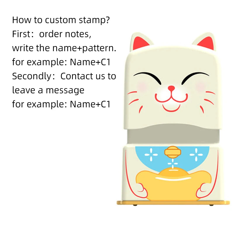 Customized Name Stamp Waterproof Toy Baby Student Clothes Chapter Wash not Faded Children's Seal Customized Stamp Gifts