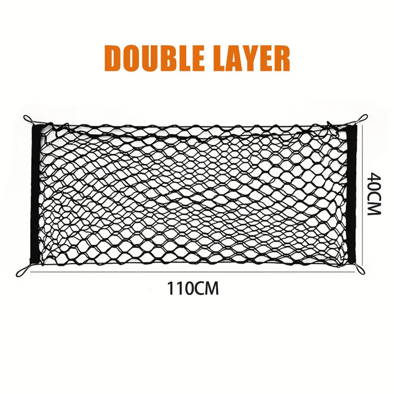 For Toyota RAV4 1995-2025 Car Rear Cargo Net Adjustable Stretch Elastic Storage Organization Net 1999 2001 2024