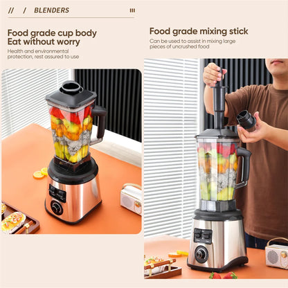 3in1 Stationary Blender Heavy Heavy dutal Commercial Ice Smoothies Appliances for shopping Professional High Power Food Processor