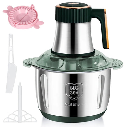 Electric Meat Grinders 5L Food Crusher 6S Stainless Steel Multifunctional Vegetable Slicer Processor Chopper Kitchen Appliances