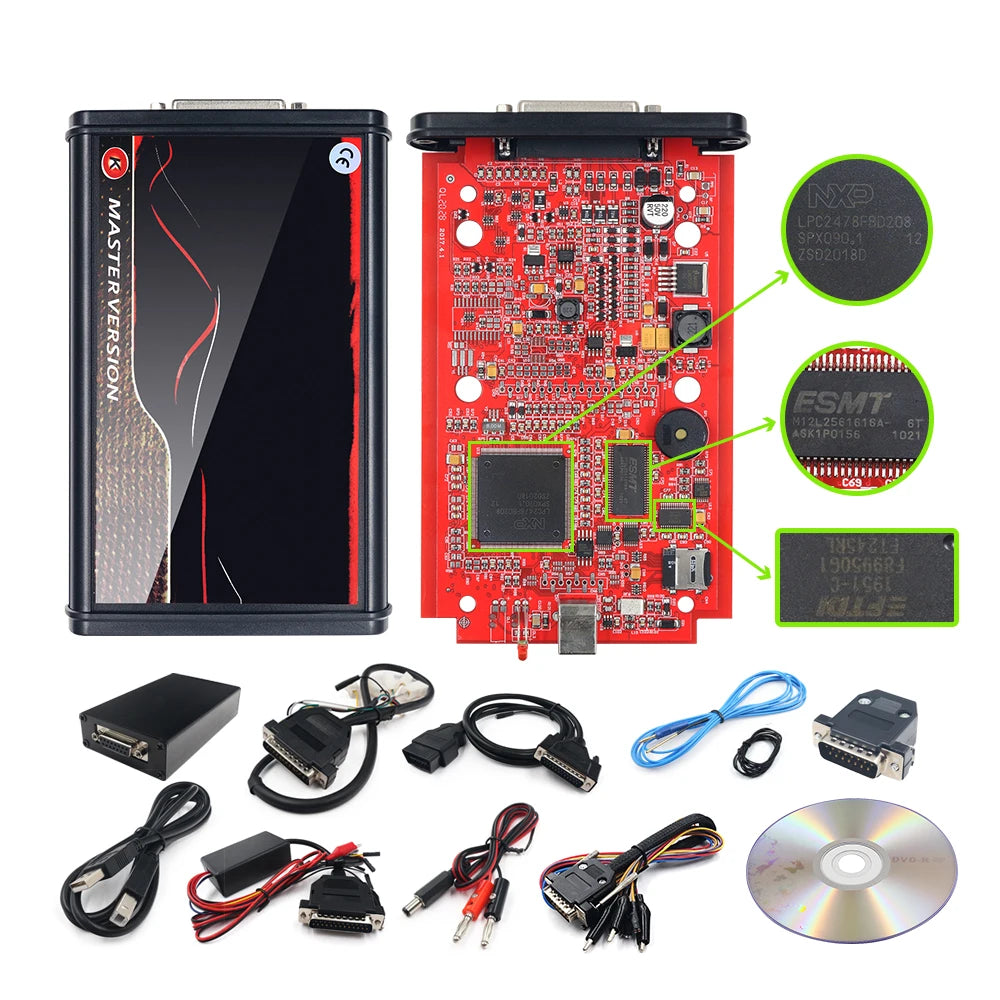Kess Ktag Ecu programmer Kess V2 V5.017 Online 2.80 EU Red KTAG 7.020 2.25 ECU Chip Tuning Unlimited Repair Kit Complete Toolbox