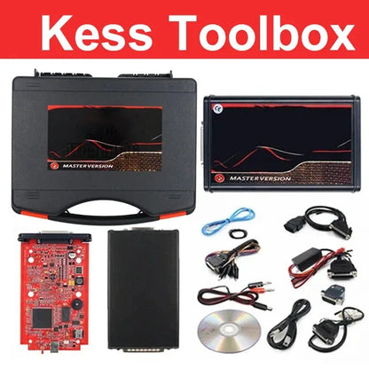 Kess Ktag Ecu programmer Kess V2 V5.017 Online 2.80 EU Red KTAG 7.020 2.25 ECU Chip Tuning Unlimited Repair Kit Complete Toolbox