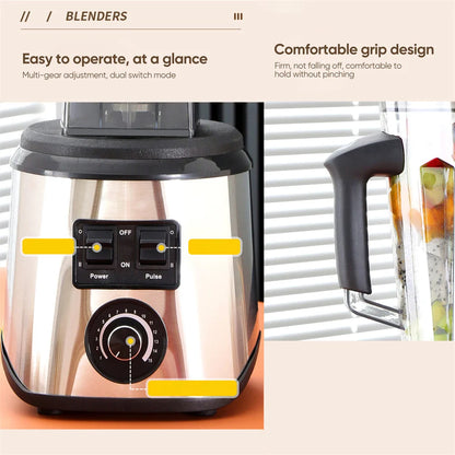3in1 Stationary Blender Heavy Heavy dutal Commercial Ice Smoothies Appliances for shopping Professional High Power Food Processor