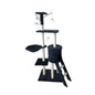 Scratching Tree 50X35X138 cm Gray Natural Sisal Post Cat Tree with Platform Scratching Tower for 2-3 Medium Cats Stable Scratching Post with Nests Hammock Platforms Toy. Ct23 Pct