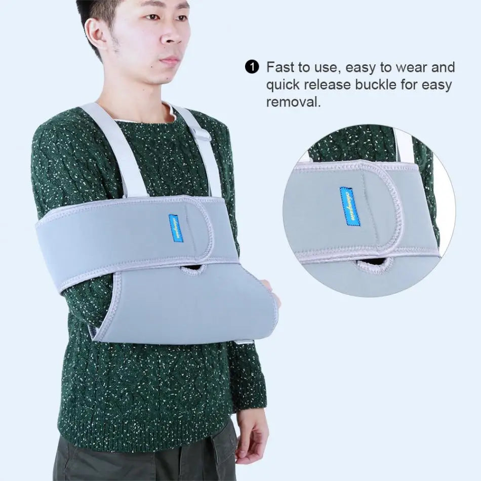 Arm Sling Support Adjustable Breathable Shoulder Strap Brace Immobilizer Wrist Elbow Forearm Fracture Recovery Brace