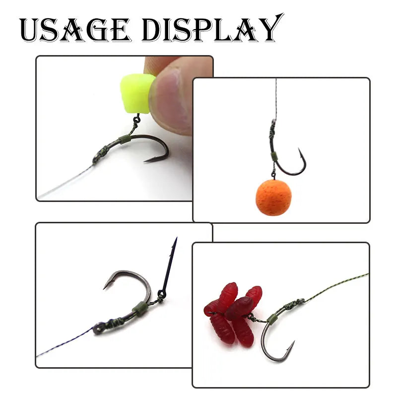 30pcs Carp Fishing Accessories Maggot Bait Spike Hair Ronnie Rig Carp Hook Bait Sting Pop Up Boilies Pin For Carp Tackle Needle