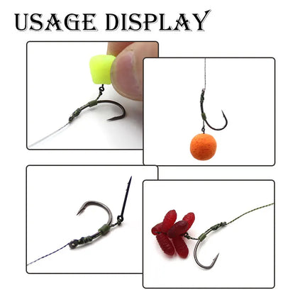 30pcs Carp Fishing Accessories Maggot Bait Spike Hair Ronnie Rig Carp Hook Bait Sting Pop Up Boilies Pin For Carp Tackle Needle
