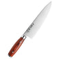 HEZHEN 1-6PC Knife Sets Carving Chef Bread Santoku Utility Paring Pakka Wood Handle  & Stainless Steel Rivet Kitchen Tool
