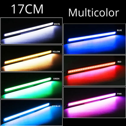 Universal 17cm car led light bar strip cob Daytime Running External Lights Auto Waterproof Car Styling DRL barra Led Lamp 12V