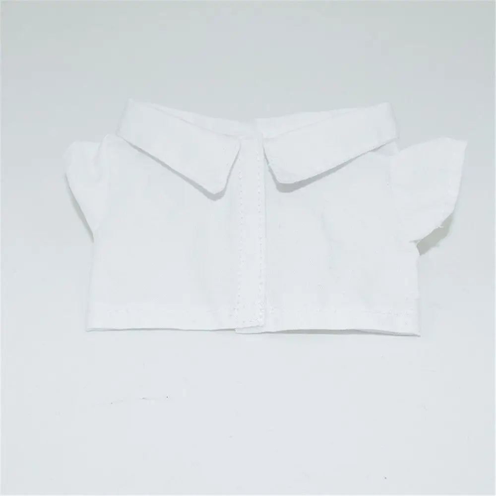 1PC Doll Shirt Pants For 20 cm Doll Clothes Black White Cute Mini Doll Clothes Dress Up Game Toys Doll Accessories Kids Gift
