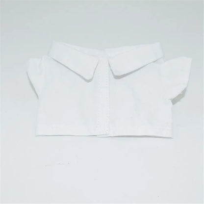 1PC Doll Shirt Pants For 20 cm Doll Clothes Black White Cute Mini Doll Clothes Dress Up Game Toys Doll Accessories Kids Gift