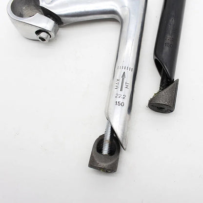100x25.4x22.2x150mm Bicycle Handlebar Stem Aluminum Alloy Gooseneck Design Stem Fixed Gear Bike Bicycle Accessories