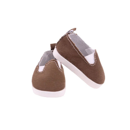 Discounts! 7.5 cm Doll Shoes For 16-18 Inch Girl/Boy Doll & New Born Baby Doll 43 cm & Our Generation Doll Clothes Accessories