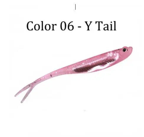 5pcs/6pcs Fishing Soft Bait 75mm100mm Shad Silicone Fishing Soft Lures Artificial Baits Swimbaits Bass Fishing Accessories