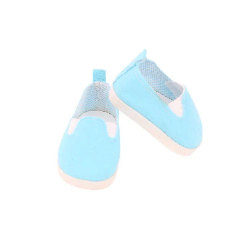Discounts! 7.5 cm Doll Shoes For 16-18 Inch Girl/Boy Doll & New Born Baby Doll 43 cm & Our Generation Doll Clothes Accessories