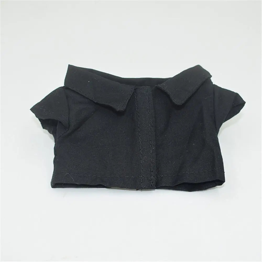 1PC Doll Shirt Pants For 20 cm Doll Clothes Black White Cute Mini Doll Clothes Dress Up Game Toys Doll Accessories Kids Gift