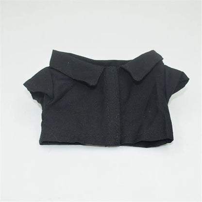 1PC Doll Shirt Pants For 20 cm Doll Clothes Black White Cute Mini Doll Clothes Dress Up Game Toys Doll Accessories Kids Gift