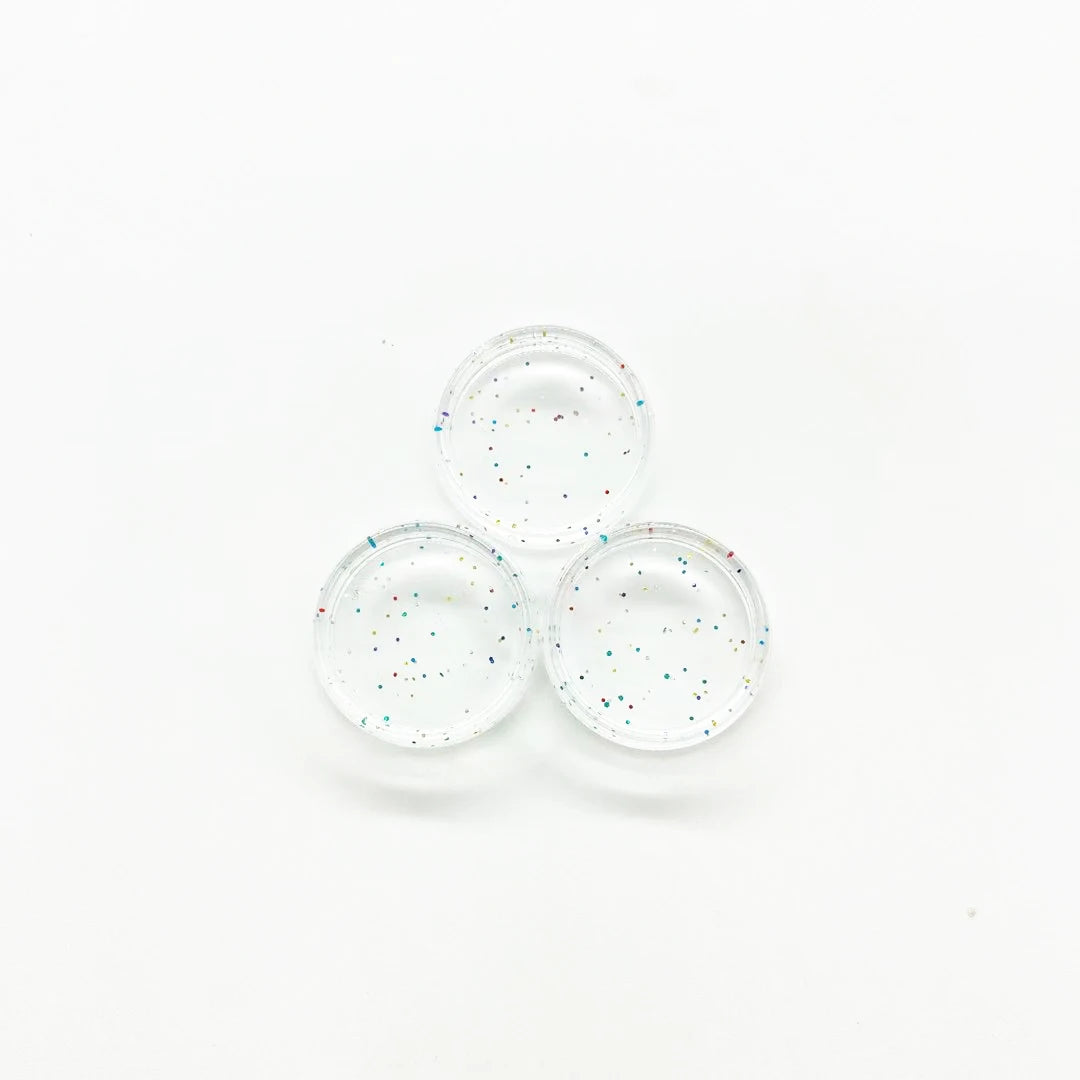 100pcs 23mm Binding Discs Transparent Binding Disc Plastic Round Discs Binder Accessories Mushroom Hole Notebook Binding Ring