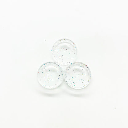 100pcs 23mm Binding Discs Transparent Binding Disc Plastic Round Discs Binder Accessories Mushroom Hole Notebook Binding Ring