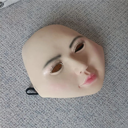 New Gifts Crossdressing Soft Latex Cosplay Costume Masks Props for Crossdresser Transvestite Halloween Cosplay Male to Female
