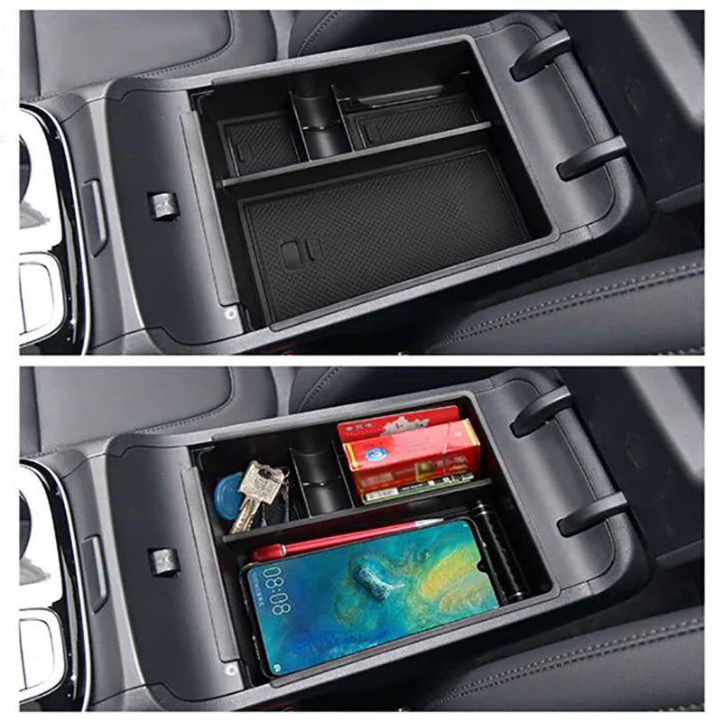 Car Center Console Btorage Box Armrest Box Storage Tray For Hyundai Tucson NX4 2021 2022 2023 2024 Auto Interior Accessories