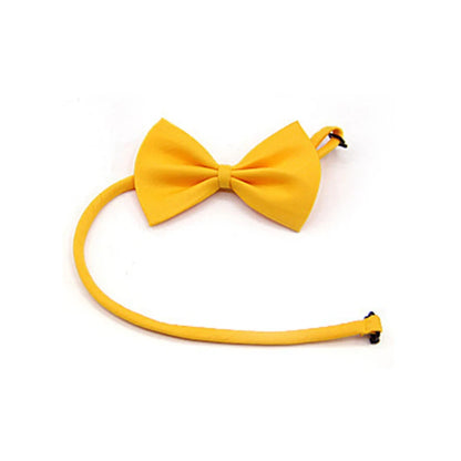 Pet Dog Cat Necklace Adjustable Neck Band Cute Bowknot Pet Care Accessories Dog Cat Striped Bow Necklace Pet Supplies