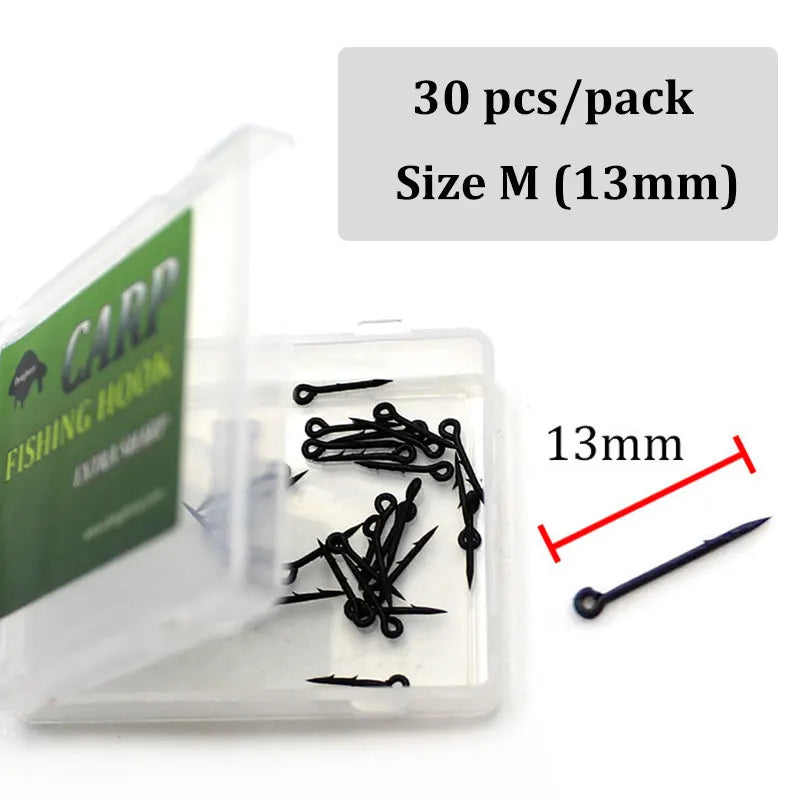 30pcs Carp Fishing Accessories Maggot Bait Spike Hair Ronnie Rig Carp Hook Bait Sting Pop Up Boilies Pin For Carp Tackle Needle