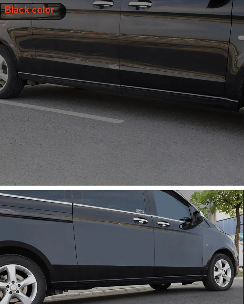 Side Skirt Extensions Car Side Skirts Winglet Splitters Lip For Mercedes Benz Vito V Klass W447 V250d  2016-2021