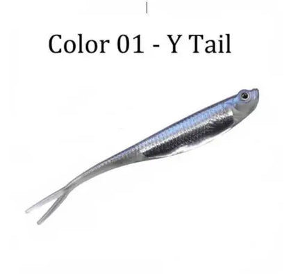 5pcs/6pcs Fishing Soft Bait 75mm100mm Shad Silicone Fishing Soft Lures Artificial Baits Swimbaits Bass Fishing Accessories