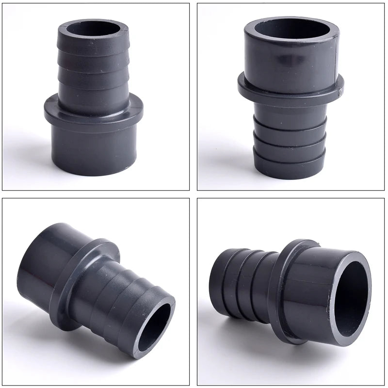 O.D 32/40/50/63-14/20/30/40/50/60mm Big Size UPVC Pagoda Connector Garden Irrigation Pipe Soft Hose Adapter Joint Accessories