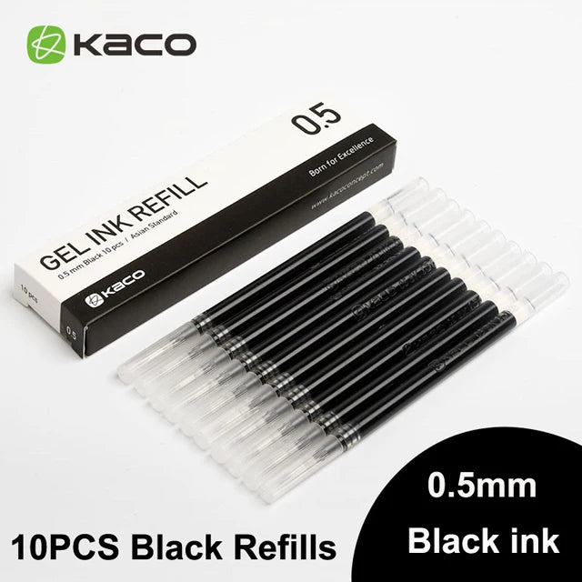 Original Xiaomi Mi Gel Pen 0.5mm Black Refill No Cap Bullet Pen Smooth Switzerland MIKRON Nib Japanese Ink OEM Blue Refills
