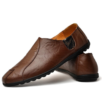 Men's Casual Shoes Sapato Masculino Dress Shoes Plus Size Genuine Leather Shoes Men Luxury  Moccasins