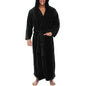 Winter Men Robes Soft Fleece Pockets Long Bath Robe Warm Male Bath Robes Coat Home Gown Sleepwear халат мужской 2021