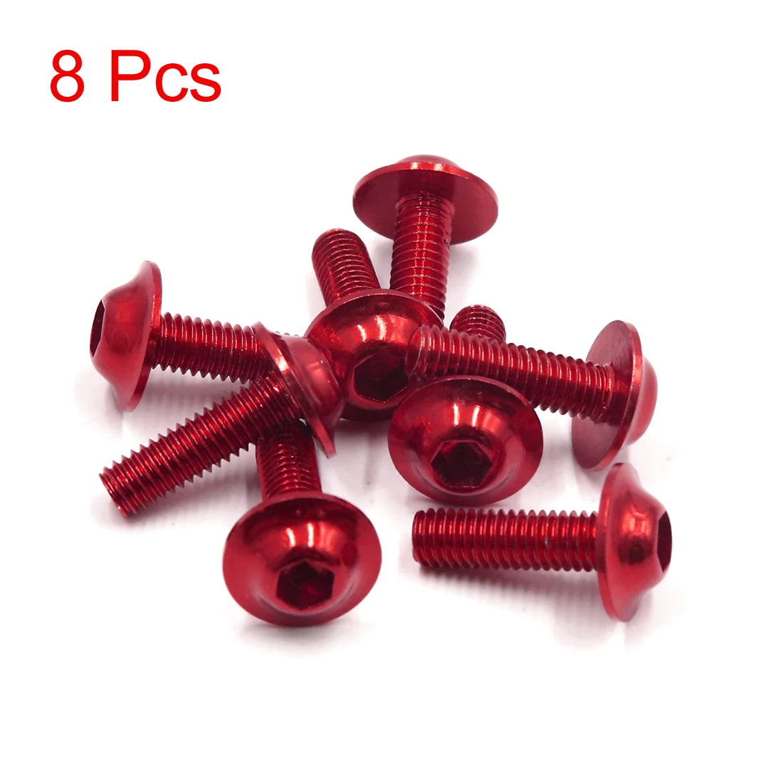 X Autohaux M6x20mm Orange Hexagon License Plates Fairing Bolts Screw Nut 6/8/15/20pcs Universal For Motorcycle Scooters