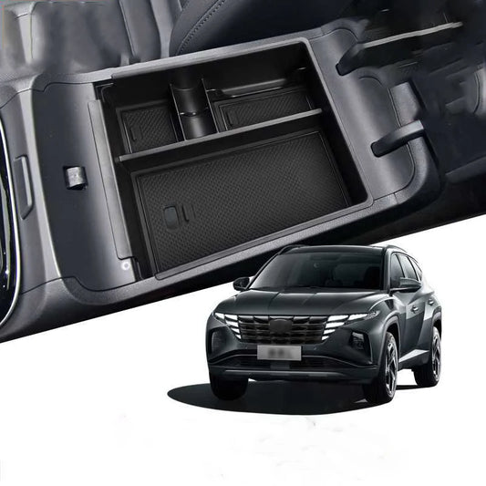 Car Center Console Btorage Box Armrest Box Storage Tray For Hyundai Tucson NX4 2021 2022 2023 2024 Auto Interior Accessories